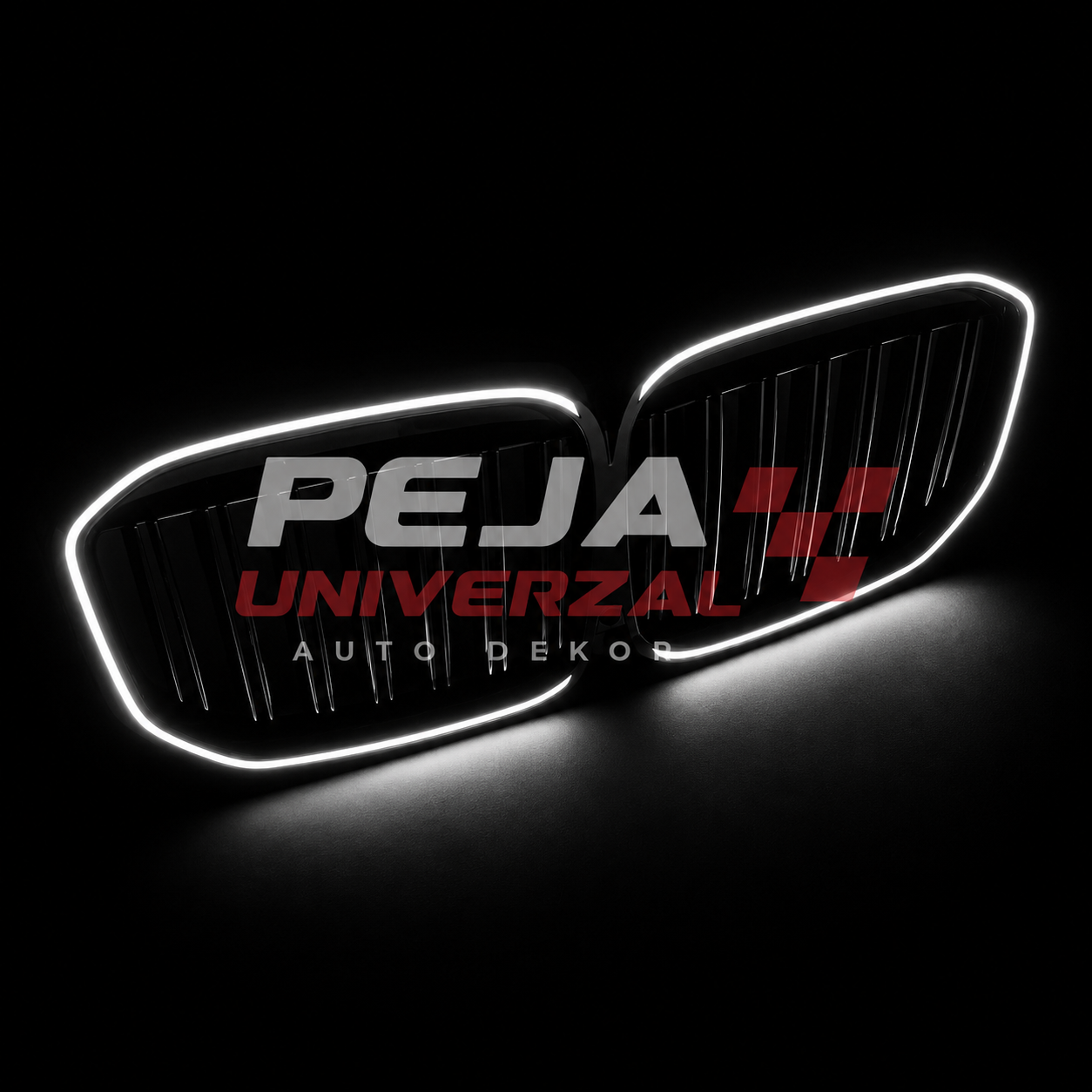 Grilla me LED për BMW X7 G07 2018-2022 Gloss Black