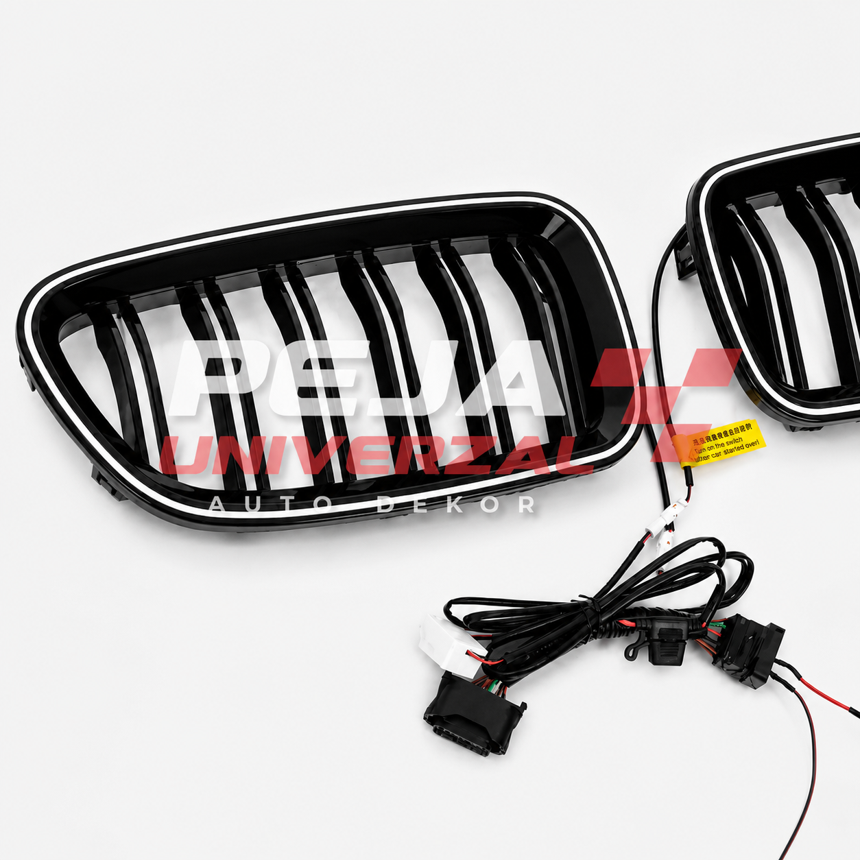 Grilla LED për BMW Seria 5 F10 – Gloss Black