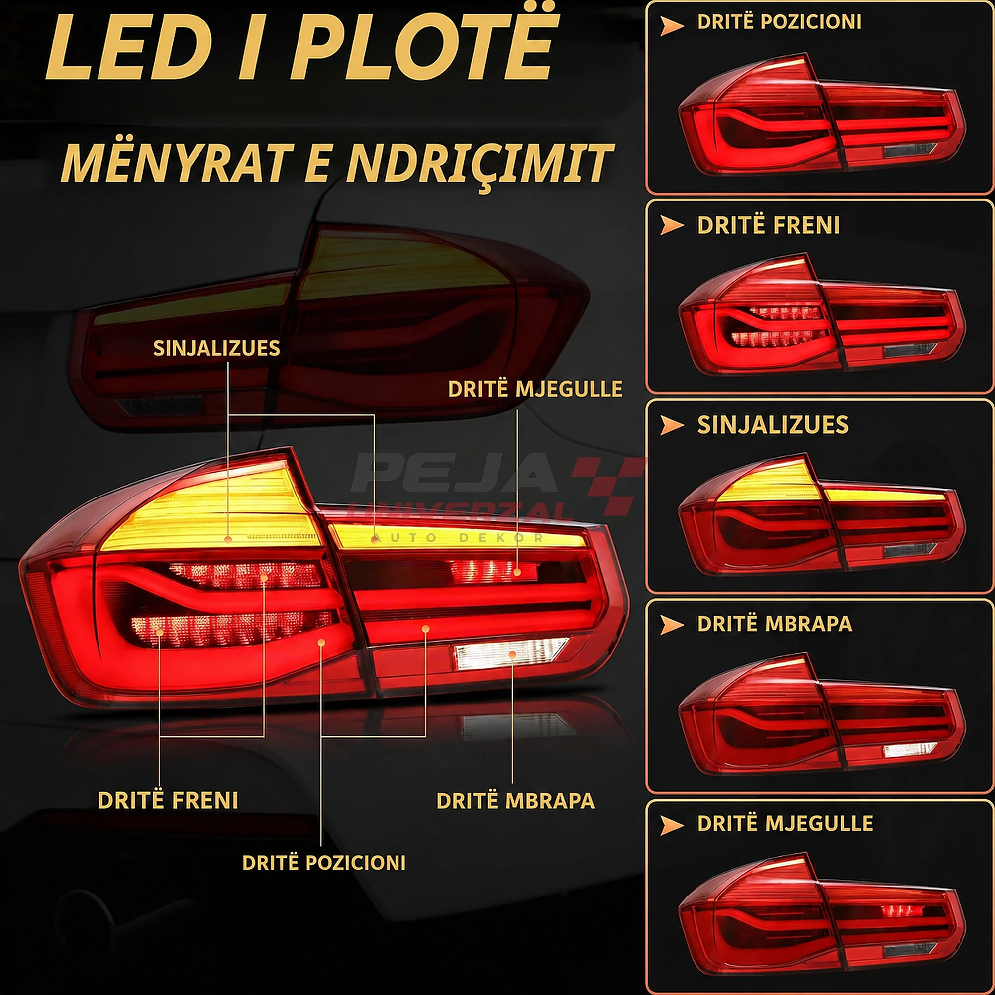 Drita të Pasme BMW Seria 3 F30 – LCI Design Plug & Play